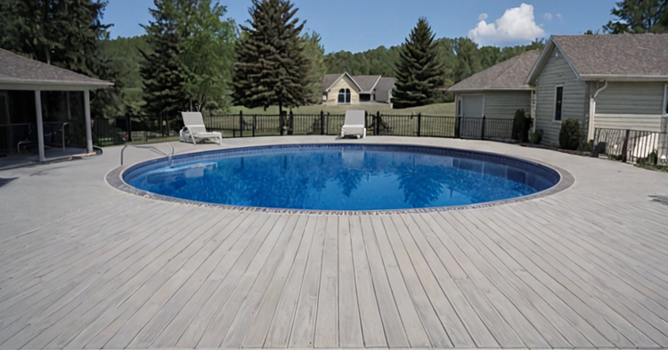 Round Semi Inground Pools