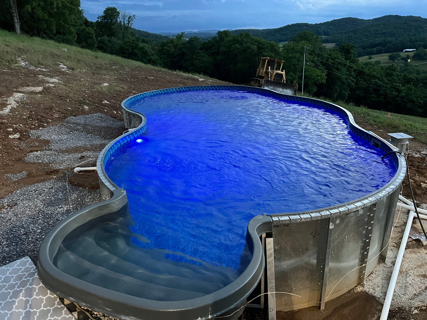 14'x28' Lagoon Semi-Inground Pool Kit 18-gauge