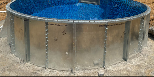 12' Round Semi-Inground Pool Kit 18-gauge