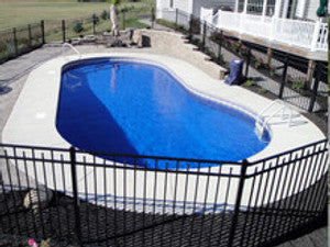18'x34' Straight Back Kidney Inground Pool Kit